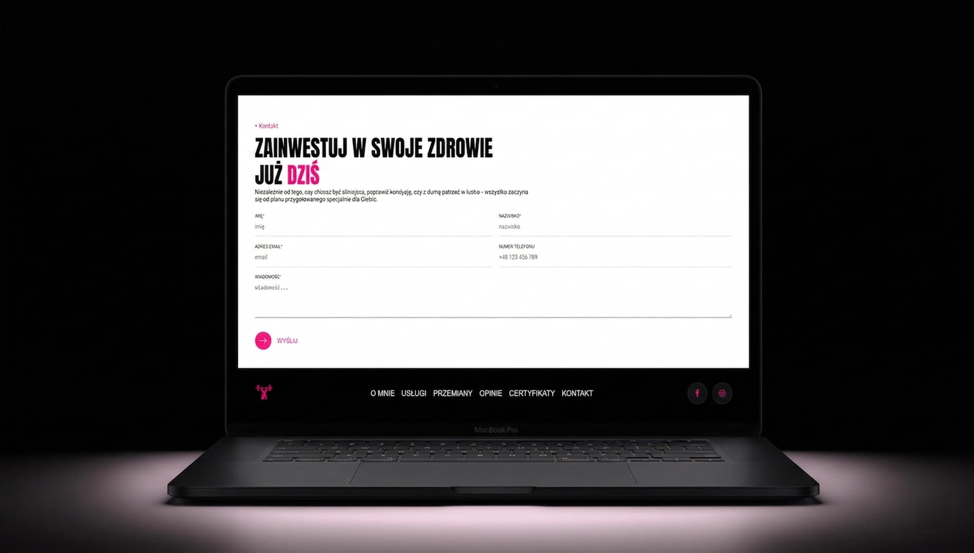 Contact form and lead capture